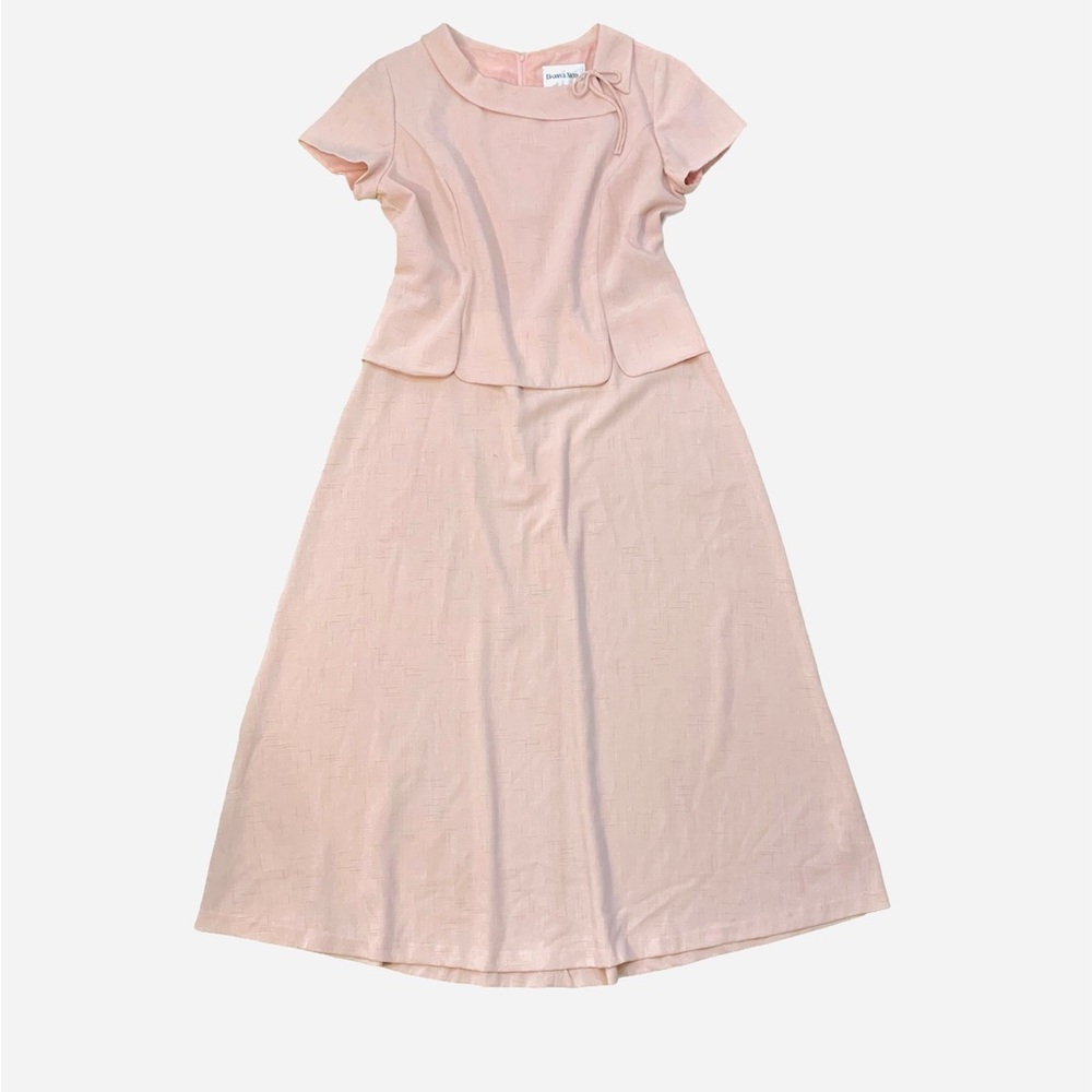 Danny And Nicole Pink Peplum Dress